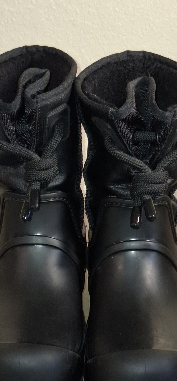 UGG Raincloud Ladies Black Waterproof Winter Boots with lace